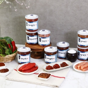 [추천세트] 강경황토젓갈 인기 4총 세트 (백명란젓 창난젓, 어리굴젓, 멍게젓)