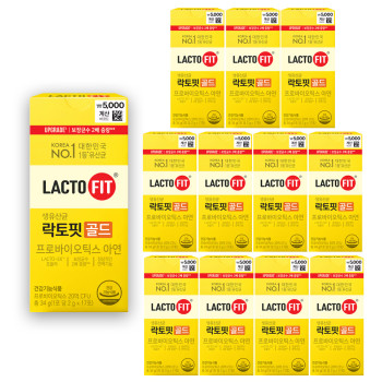 [종근당건강] 락토핏 골드 2g 17포, 12박스 204일분 [하루 100원대로 장케어하세요]