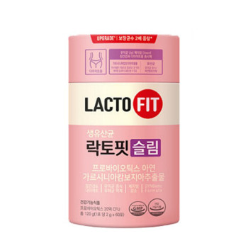 [종근당건강] 락토핏 슬림 60포 X 1개 장건강 다이어트 체지방감소