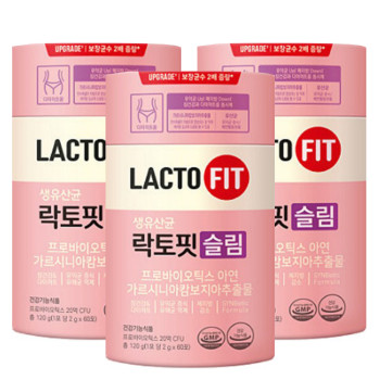 [종근당건강] 락토핏 슬림 60포 X 3개 6개월 다이어트 쾌변 유산균