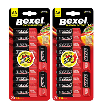 [백셀] 플래티넘 AA 24입 (고성능 건전지/최대 성능 64%up) 2세트 총 48개