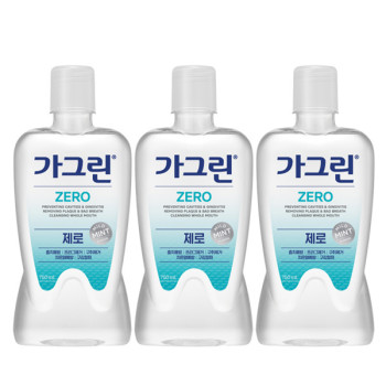 [동아제약] 가그린 제로 구강청결제 750ML X 3개