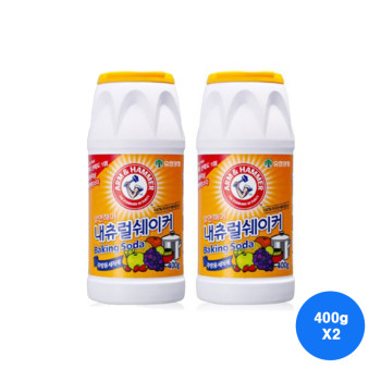 [유한양행] 암앤해머내츄럴쉐이커 400g X 2개, 식품첨가물 천연 베이킹소다