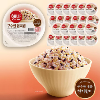 [CJ햇반] 구수한 잡곡밥 210g X 24개