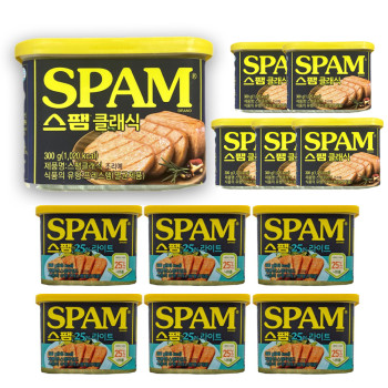 [CJ스팸]  스팸 클래식/라이트 300g X 6개
