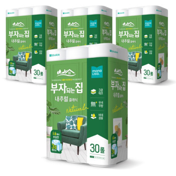 모나리자 부자되는집 내추럴 클래식 20m 30롤 4팩