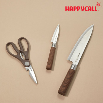 [HC해피콜] 우디크 칼,가위 3종 세트
