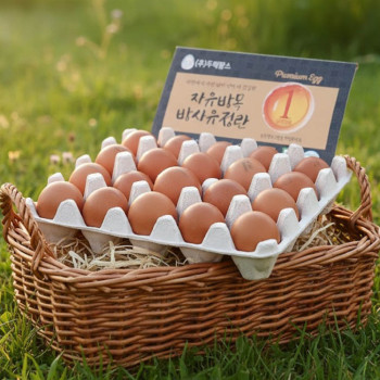 [누리는특가] 자연방목[난각 1번]행복한 암탉이 낳은 무항생제 유정란 15구/30구
