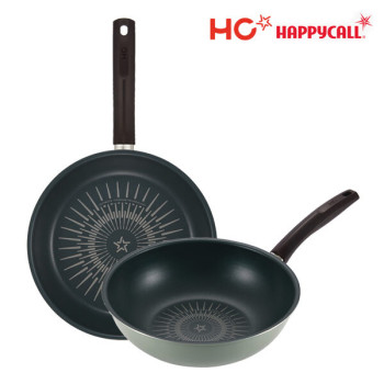 [HC해피콜] 버던트 티타늄 IH 프라이팬 2종C (28후,28궁)