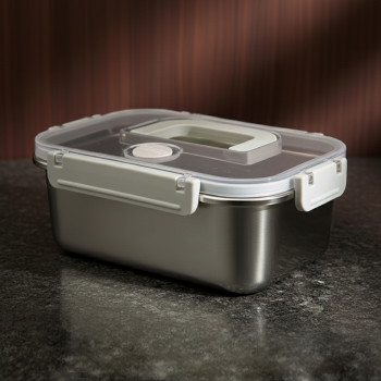 [쿠비녹스]스텐팩 직사각 저장용기(핸들타입) 1.6L CO-52-06