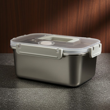 [쿠비녹스]스텐팩 직사각 저장용기(핸들타입) 2L CO-52-07