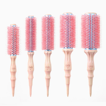 [아타라] 핑크 돈모 헤어 롤 드라이 롤빗