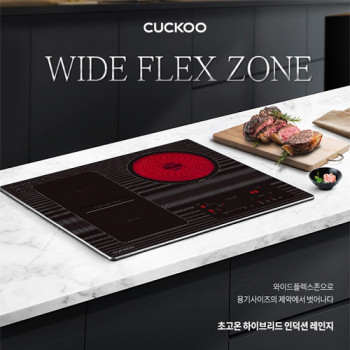 [쿠쿠] 3구 하이브리드 인덕션레인지 (2구IH+1구HL) CIHR-D303FB