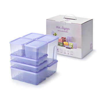 [땡스소윤] 냉동실 전용 밀폐용기 실속팩C 혼합 8종