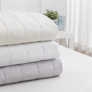 심플 알러지케어 먼지없는 집먼드기 차단 마이크로 단색 마임 미끄럼방지 밴딩 침대패드