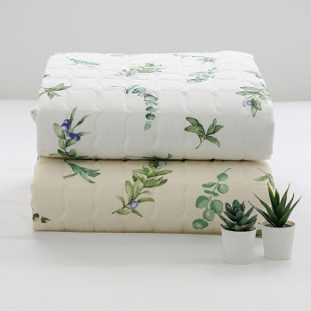 심플 내추럴 광목 순면100% 미끄럼방지 침대 패드 2가지 색상