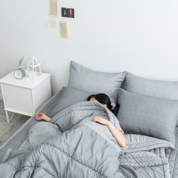 심플 솔트 알러지케어 소프트마이크로 국내 생산 간절기 차렵이불+베개커버+패드 침구세트 3가지 색상