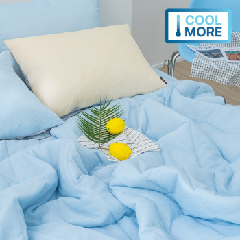 [여름이불대전]까슬까슬 리플 & 고밀도 60수 순면 파르페 여름 이불+베개커버+패드 침구세트