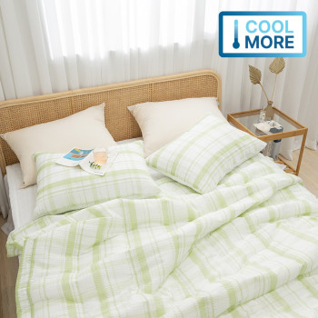 [여름침구대전]파스텔톤 까슬까슬한 샤브레 시어서커 여름 이불+베개커버+패드 침구세트