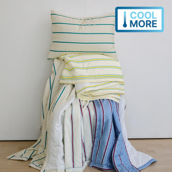 [여름침구대전]레트로 알러지케어 M2원단 & 듀라론 양면 여름 이불+베개커버+패드 침구세트