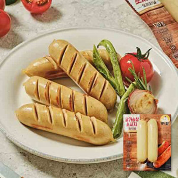 [푸드원] 국내산_닭가슴살 소시지_4가지맛 [120gx10개] [냉동]