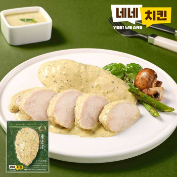 [네네치킨] 소스 닭가슴살 바질크림맛 5팩