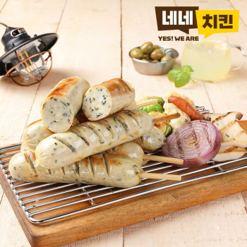 [네네치킨] 부드러운 닭가슴살 소시지 깻잎맛 5팩