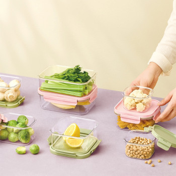 락앤락 비스프리 모듈러 밀폐용기 /정사각 260mlx2 /직사각 450mlx2 /정사각 600mlx2 /직사각 910mlx2