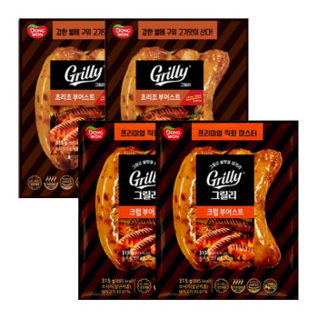 [동원] 그릴리 크럼 부어스트 315g 2개 + 초리조 부어스트 315g 2개