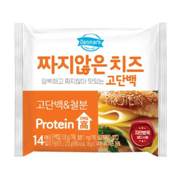 [동원] 덴마크 짜지않은 치즈 고단백 x 70매 (18g 14매*5봉)