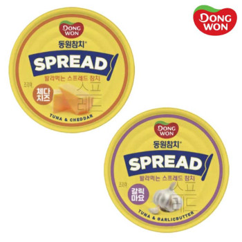 [동원] 동원참치 스프레드 갈릭마요 100g 4캔 + 체다치즈 100g 4캔