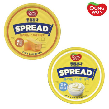 [동원] 동원참치 스프레드 고소마요 100g 4캔 + 체다치즈 100g 4캔