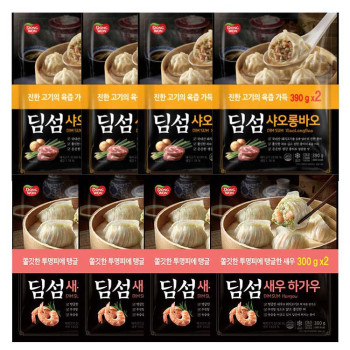 [동원] 딤섬 새우하가우 300g x 4봉 + 샤오롱바오 390g x 4봉