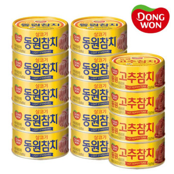 [동원] 라이트스탠다드 참치 85g 10캔 + 고추참치 85g 4캔