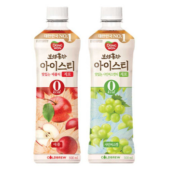 [동원] 보성홍차 아이스티 제로 500ml 샤인머스캣 12개 + 애플 12개