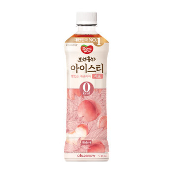 [동원] 보성홍차 아이스티 제로 복숭아 500mL x 24개