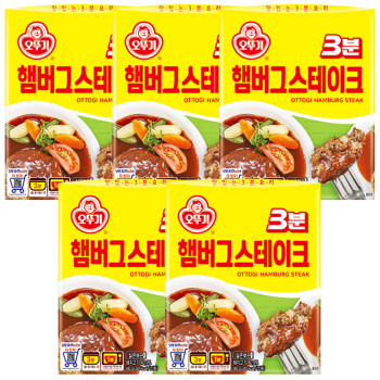 오뚜기 3분 햄버그스테이크 140g x 5개