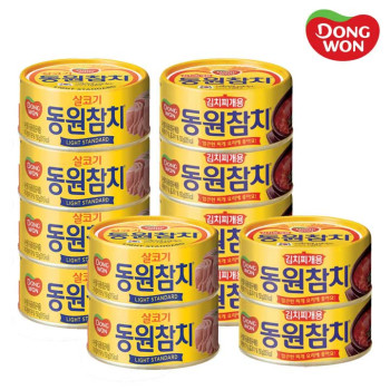 [동원] 살코기참치 150g x 6캔 + 김치찌개용참치 150g x 6캔