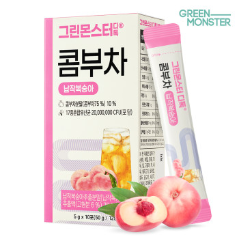 [그린몬스터] 디톡 콤부차 납작복숭아 (5gx10포)