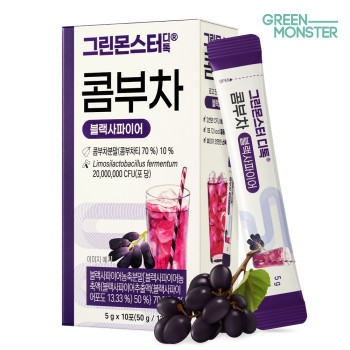 [그린몬스터] 디톡 콤부차 블랙사파이어 (5gx10포)