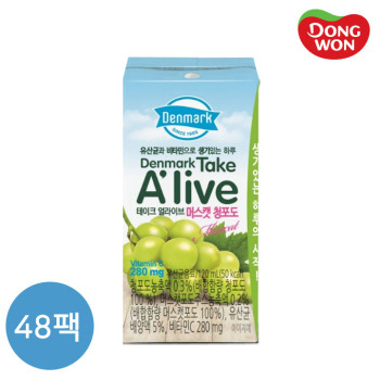[덴마크] 테이크 얼라이브 머스캣 청포도 120mL X 48개