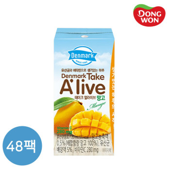 [덴마크] 테이크 얼라이브 망고 120mL X 48개