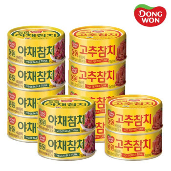 [동원] 야채참치 150g x 6캔 + 고추참치 150g x 6캔