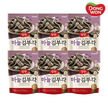 [동원] 양반 마늘 김부각 50g x 6개