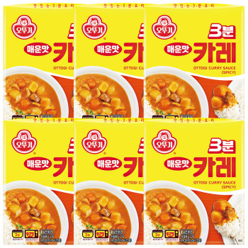 오뚜기 3분카레 매운맛 200g x 6개