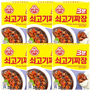 오뚜기 3분 쇠고기짜장 200g x 6개