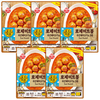 오뚜기 오즈키친 로제 미트볼 180g x 5개