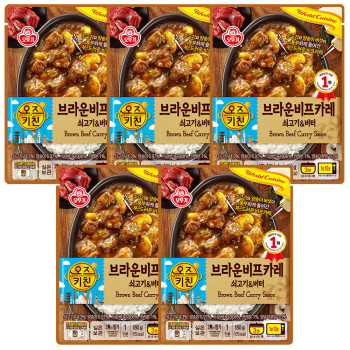 오뚜기 오즈키친 브라운 비프카레 180g  x 5개