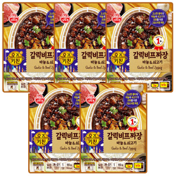 오뚜기 오즈키친 갈릭비프짜장 180g  x 5개