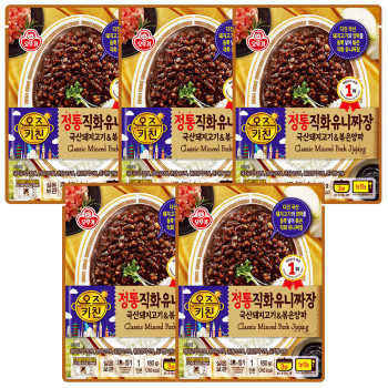오뚜기 오즈키친 정통직화 유니짜장 180g x 5개